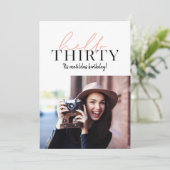 Modernes Drehbuch & geometrisches 30. Foto (Stehend Vorderseite)