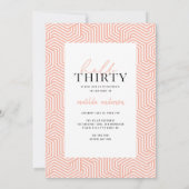 Modernes Drehbuch & geometrisches 30. Foto (Rückseite)