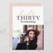 Modernes Drehbuch & geometrisches 30. Foto (Vorne/Hinten)