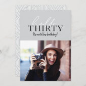 Modernes Drehbuch & geometrisches 30. Foto (Vorne/Hinten)