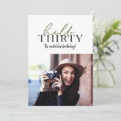 Modernes Drehbuch & geometrisches 30. Foto (Stehend Vorderseite)