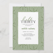 Modernes Drehbuch & geometrisches 30. Foto (Rückseite)