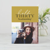 Modernes Drehbuch & geometrisches 30. Foto (Stehend Vorderseite)