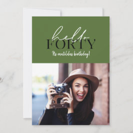 Modernes Drehbuch & geometrisches 40. Foto