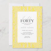 Modernes Drehbuch & geometrisches 40. Foto (Rückseite)