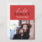 Modernes Drehbuch & geometrisches 40. Foto (Vorderseite)