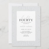 Modernes Drehbuch & geometrisches 40. Foto (Rückseite)