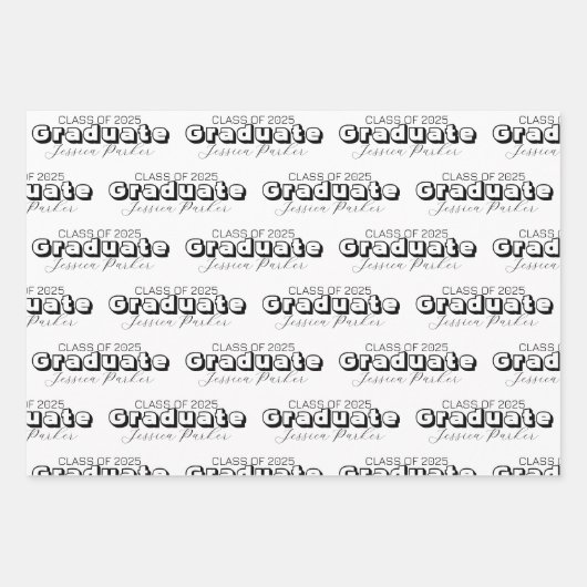 Modernes Drehbuch Geschenkpapier Set (Vorderseite)