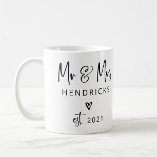 Modernes Drehbuch  Herr und Frau Wedding gegründe Kaffeetasse