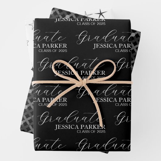 Modernes Drehbuch Minimalistisch Geschenkpapier Set (Beispiel)