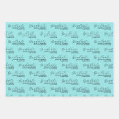 Modernes Drehbuch Minimalistisch Geschenkpapier Set (Vorderseite)