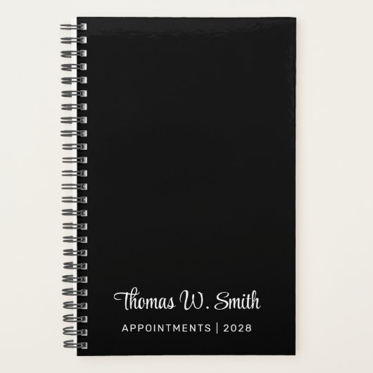 Modernes Drehbuch Mit Monogramm Beruflich Planer (Vorderseite)