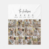 Modernes Drehbuch Personal 5 Familiengeschenk Schw Fleecedecke (Vorderseite)