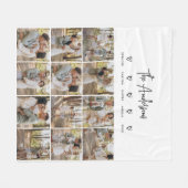 Modernes Drehbuch Personal 5 Familiengeschenk Schw Fleecedecke (Vorderseite (Horizontal))