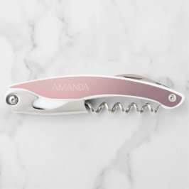 Modernes Drehbuch Rosa Ombré Bridesmaid Vorschlag Kellnermesser