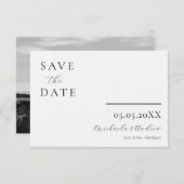 Modernes Drehbuch Save the Date, Foto auf der Rück Save The Date (Vorne/Hinten)