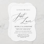 Modernes Drehbuch, Schwarz, Hochzeitlicher Empfang Einladung (Vorne/Hinten)