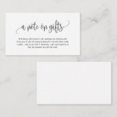 Modernes Drehbuch, Schwarzer Schriftart, Eine Anme Begleitkarte (Vorne/Hinten)