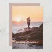 Modernes Drehbuch und Foto-Urlaubskarte Dankeskarte (Vorne/Hinten)