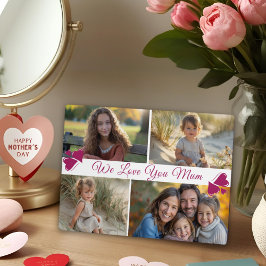 Modernes Drehbuch Vier Fotos Muttertag Fotoplatte