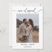 Modernes Drehbuch Wir haben die Hochzeitsempfehlun Einladung (Vorderseite)