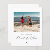 Modernes Drehbuch wird mein Trauzeugin-Foto sein (Vorne/Hinten)