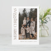 Modernes Drehbuch - Zwei Fotos Weihnachten (Stehend Vorderseite)