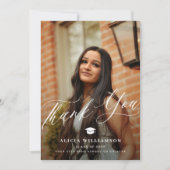 Modernes Drehbuchabschlussstudium 2 Foto Abschluss Dankeskarte (Vorderseite)