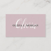 Modernes Drehbuchlogo - minimaler beruflicher Name Visitenkarte (Vorderseite)