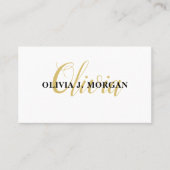 Modernes Drehbuchlogo - minimaler beruflicher Name Visitenkarte (Vorderseite)