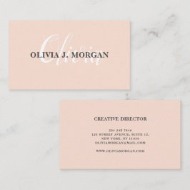 Modernes Drehbuchlogo - minimaler beruflicher Name Visitenkarte