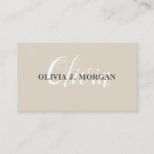 Modernes Drehbuchlogo - minimaler beruflicher Name Visitenkarte (Vorderseite)