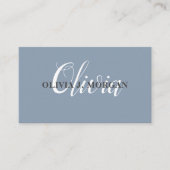 Modernes Drehbuchlogo - minimaler beruflicher Name Visitenkarte (Vorderseite)