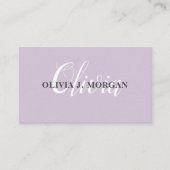 Modernes Drehbuchlogo - minimaler beruflicher Name Visitenkarte (Vorderseite)