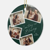 Modernes Drehfoto Collage Religiöse Weihnachten Keramik Ornament (Links)