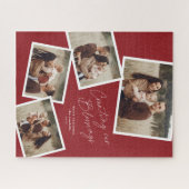 Modernes Drehfoto Collage Religiöse Weihnachten Puzzle (Horizontal)