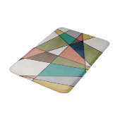 Modernes Dreieck aus der Mitte des Jahrhunderts Ab Badematte (Schrägansicht)