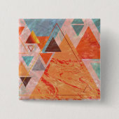 Modernes Dreieck-Design - künstlerische Geometrie Button (Vorderseite)