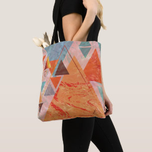 Modernes Dreieck - künstlerische Geometrie Tasche