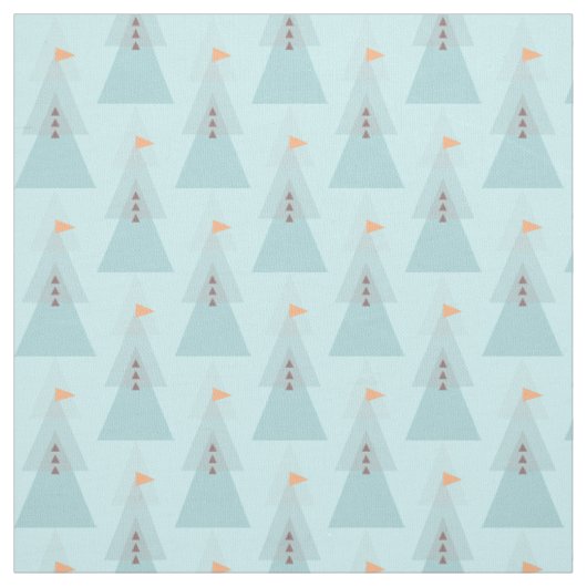 Modernes Dreieck-Muster-geometrischer Schneemann Stoff (Muster)