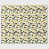 modernes Dreieck-Packpapier der Retro Mitte des Geschenkpapier (Flach)