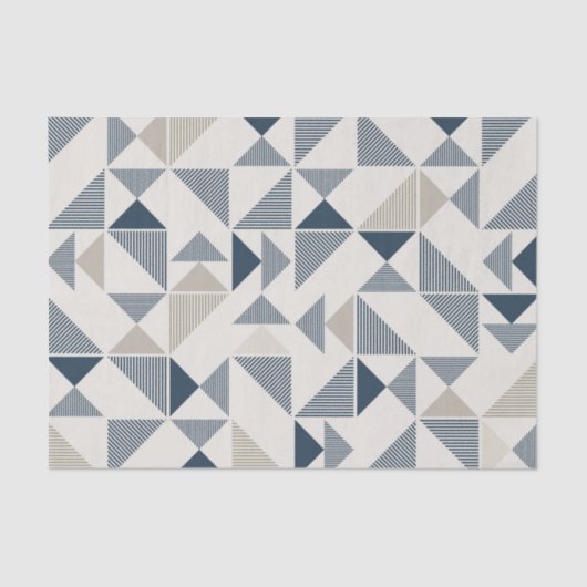 modernes Dreieckpapier Seidenpapier (Vorderseite)