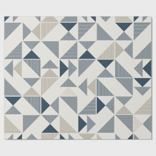 modernes Dreiecksverpackpapier Geschenkpapier (Flach)