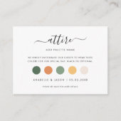 Modernes Dresscode Hochzeitskleid für Gast QR Code Begleitkarte (Vorderseite)