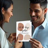 Modernes drittes Hochzeitstag Karte