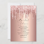 Modernes Driving Rose Gold Brautparty Einladung (Vorderseite)