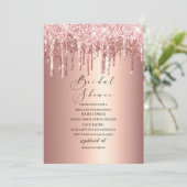 Modernes Driving Rose Gold Brautparty Einladung (Stehend Vorderseite)