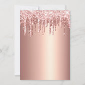 Modernes Driving Rose Gold Brautparty Einladung (Rückseite)
