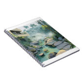 Modernes Dschungel Wellness-Center Stepping Stones Notizblock (Rechte Seite)