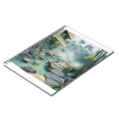 Modernes Dschungel Wellness-Center Stepping Stones Notizblock (Linke Seite)